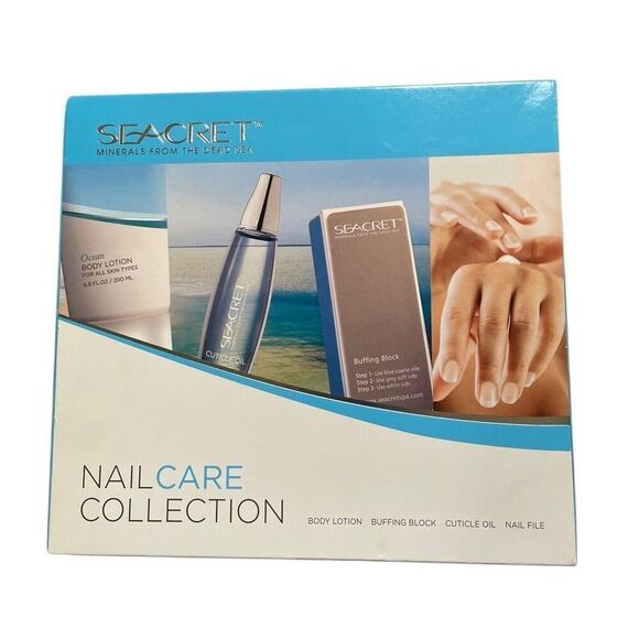 Seacret from The Dead Sea Nail Care Collection New In Box 4 Piece Set - Picture 2 of 3